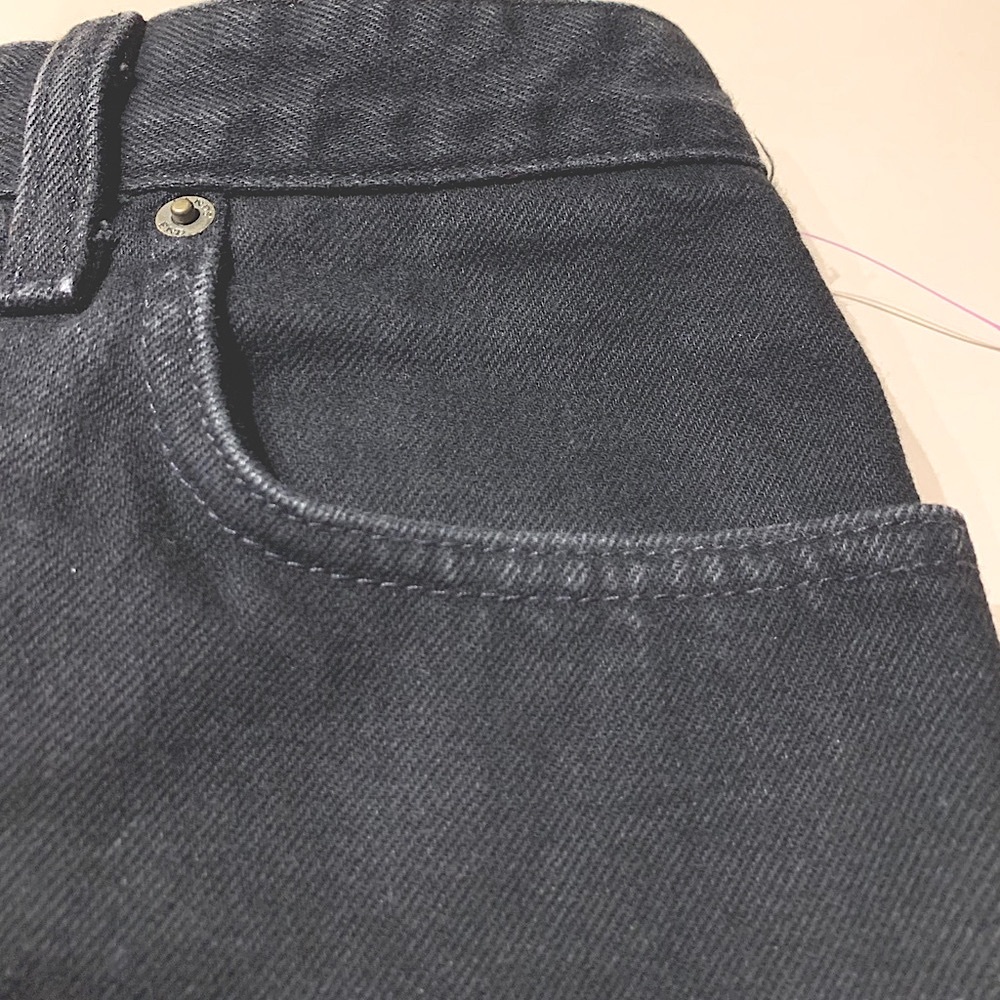 ☃️ 🎁 NEW Jeans Black, LANDS END 18, Women. pre washed